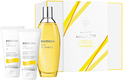 Biotherm Eau Vitaminée Geschenkset = Eau Vitaminee Spray 100 ml + Eau Vitaminee Douche 50 ml + Eau Vitaminee Body Milk