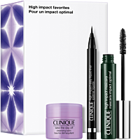 Clinique High Impact Favorites Set = High Impact Mascara I.Black 7 ml + TTDO Cleansing Balm 15 ml + High Impact Easy Liquid Liner Black 0,34 g