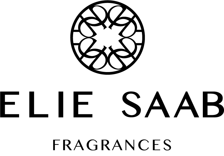 Elie Saab Logo in schwarzer Schrift.